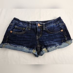 ❤️ MOSSIMO SUPPLY CO. JUNIORS DAISY DUKE JEAN SHORTS SIZE 1 ❤️